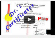 Dr. Venkatraman's Certificates